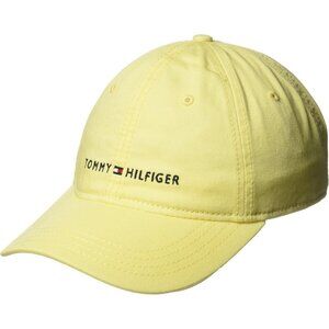 Tommy Hilfiger Men's Limelight Cotton Logo Adjustable Imported Baseball Cap